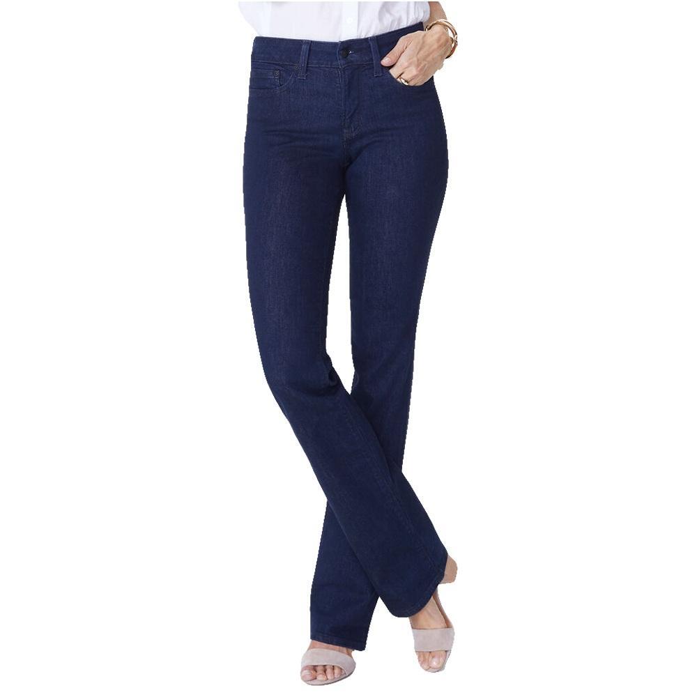 NDJY High Rise Barbara Bootcut Rinse Jeans Button Fly Dark Wash Blue Size 0